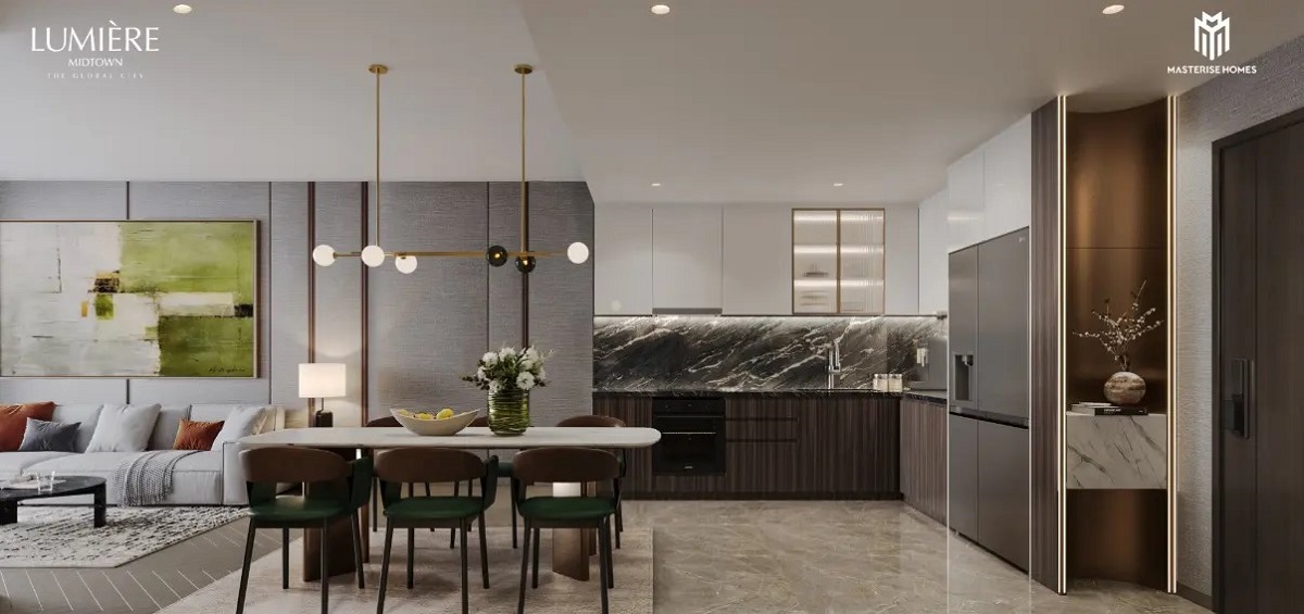 Không gian bên trong căn hộ tại Lumiere midtown