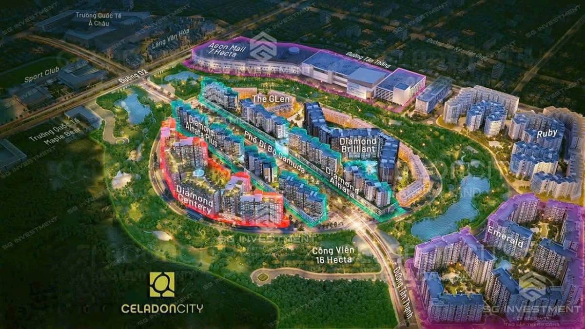 tổng quan khu đô thị Celadon city 82 ha