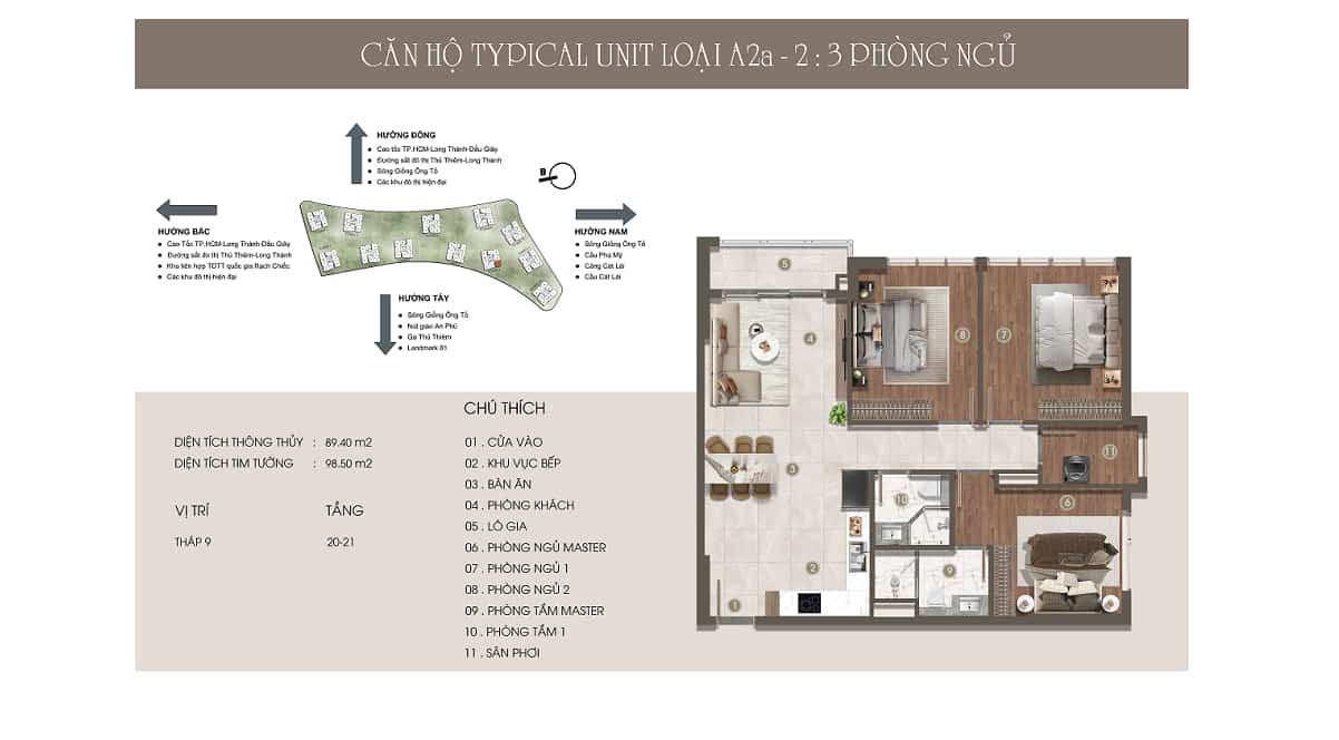 Diện tích 98.50 m2